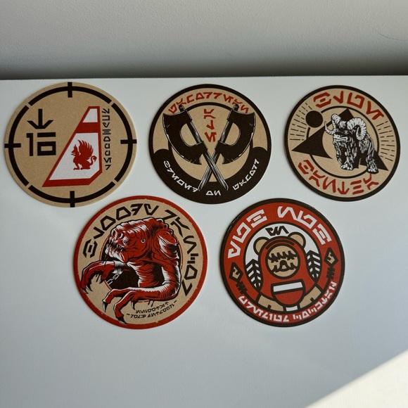 Star Wars Oga’s Cantina Coaster Set Of 5 - A - Picture 2 of 3